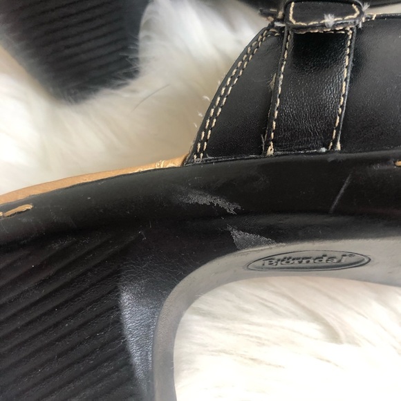 Bjorndal Black leather mule clogs size 8.5 M - Picture 5 of 8